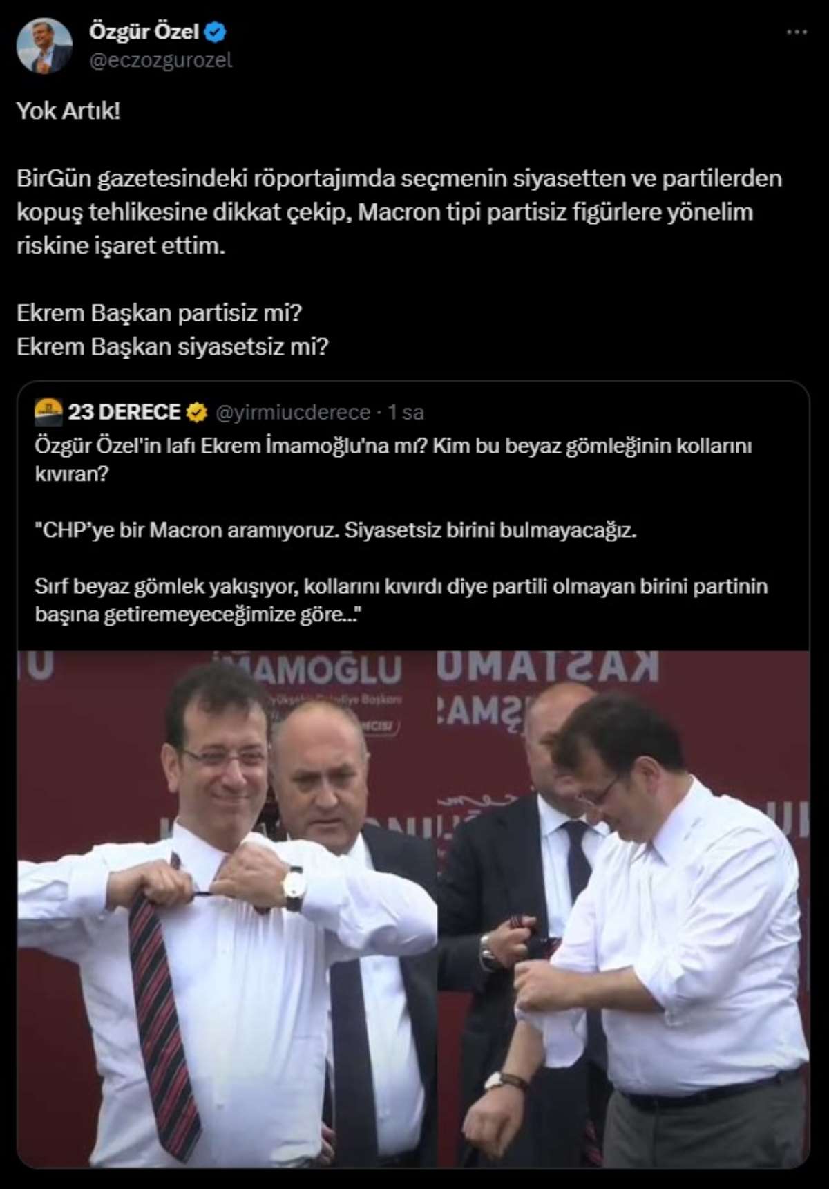 Özgür Özel'den gündem olan 'Macron' sözlerine açıklama: Ekrem İmamoğlu'nu mu kastetti?