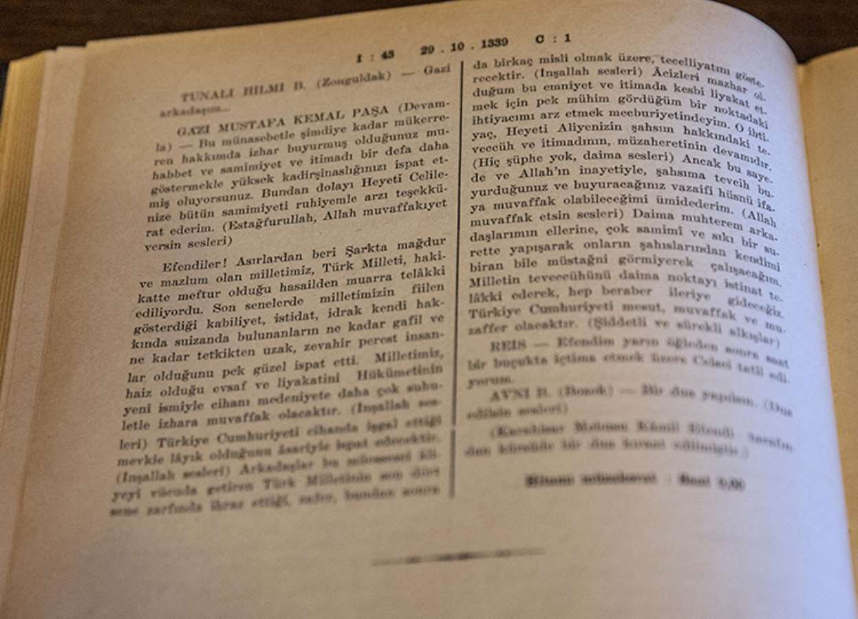 O büyük gün: Türkiye Cumhuriyeti'nin iİlanı TBMM tutanağında...