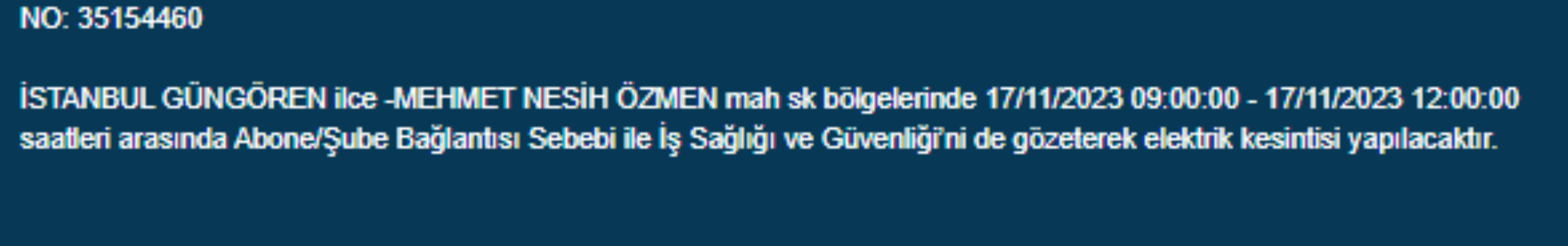 İstanbul'da 32 ilçede elektrikler kesilecek: 17 Kasım elektrikler ne zaman gelecek? Hangi ilçelerde elektrik kesilecek?