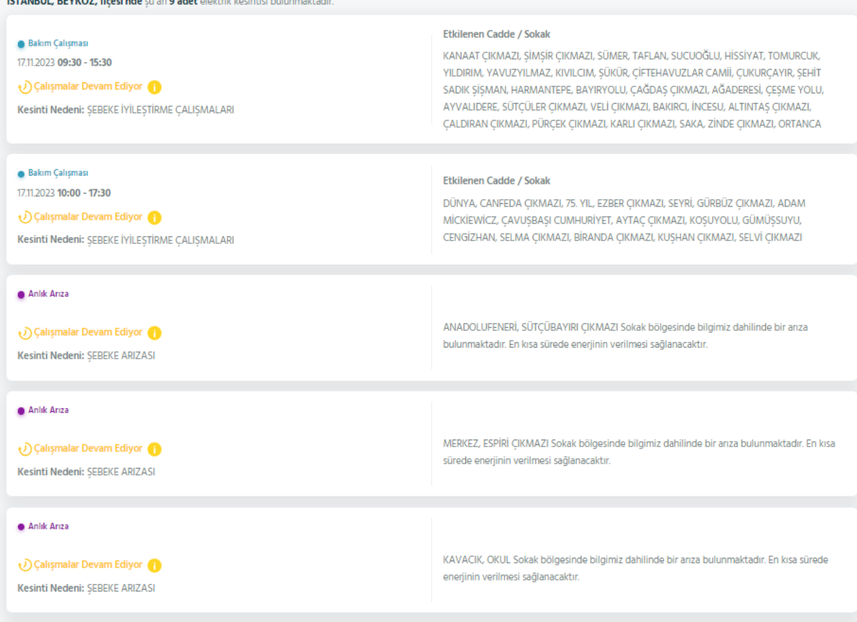 İstanbul'da 32 ilçede elektrikler kesilecek: 17 Kasım elektrikler ne zaman gelecek? Hangi ilçelerde elektrik kesilecek?