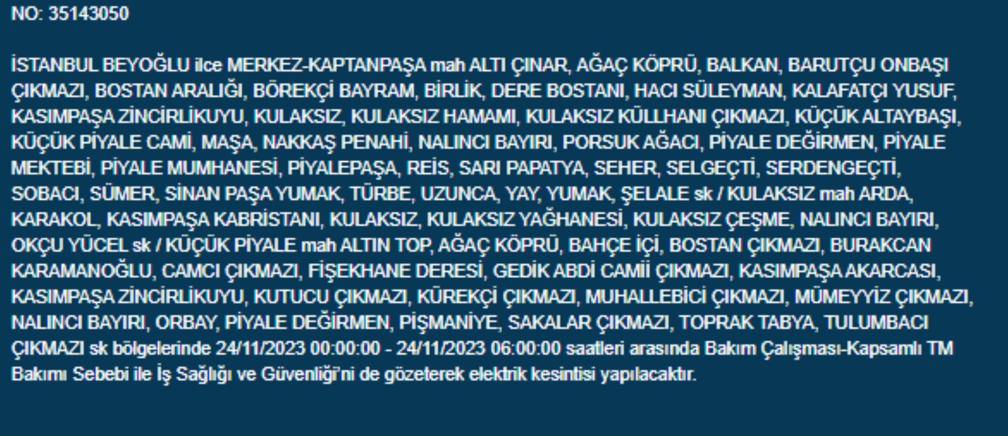 İstanbul'da 34 ilçede elektrik kesintisi: İstanbul'da bugün elektrik kesintisi yaşanacak ilçeler hangileri? İstanbul'da elektrikler ne zaman gelecek?