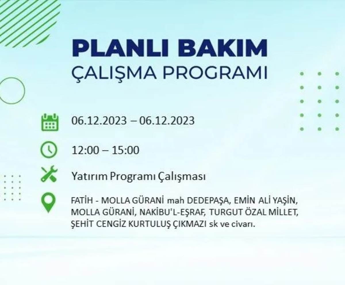 BEDAŞ duyurdu... İşte İstanbul'da bugün elektrik kesintisi yaşanacak ilçeler!