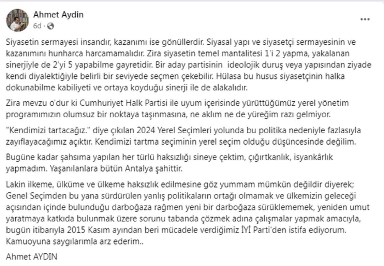 İşbirliği teklifi reddedilmişti... İYİ Parti'de 'ittifak' çatlağı