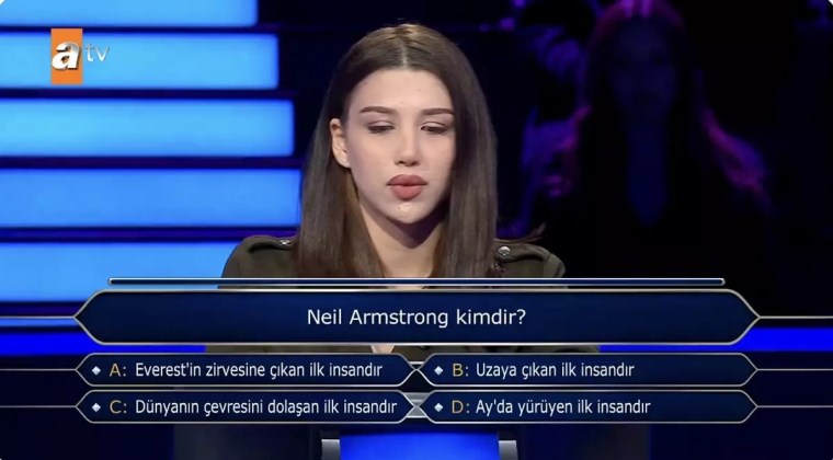 Kim Milyoner Olmak İster'de ilginç anlar yaşandı! Yarışmaya Neil Armstrong sorusu damga vurdu...