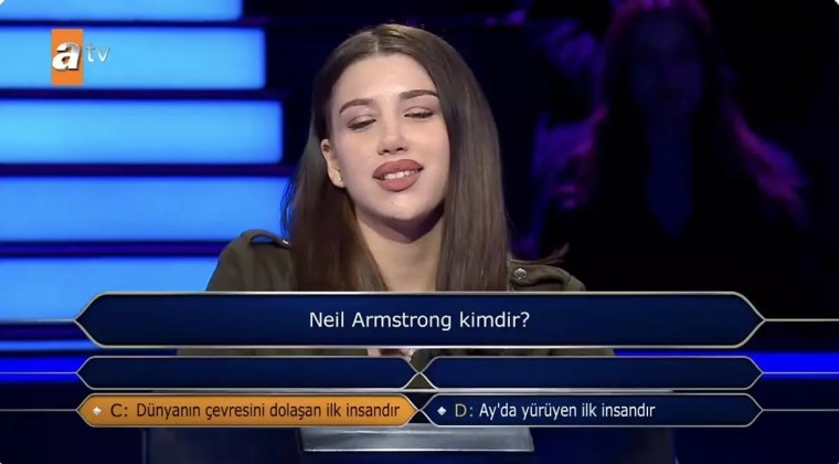 Kim Milyoner Olmak İster'de ilginç anlar yaşandı! Yarışmaya Neil Armstrong sorusu damga vurdu...