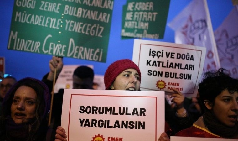 Emek ve meslek örgütlerinden 'İliç' protestosu: Felaketin tüm sorumluları hesap vermeli