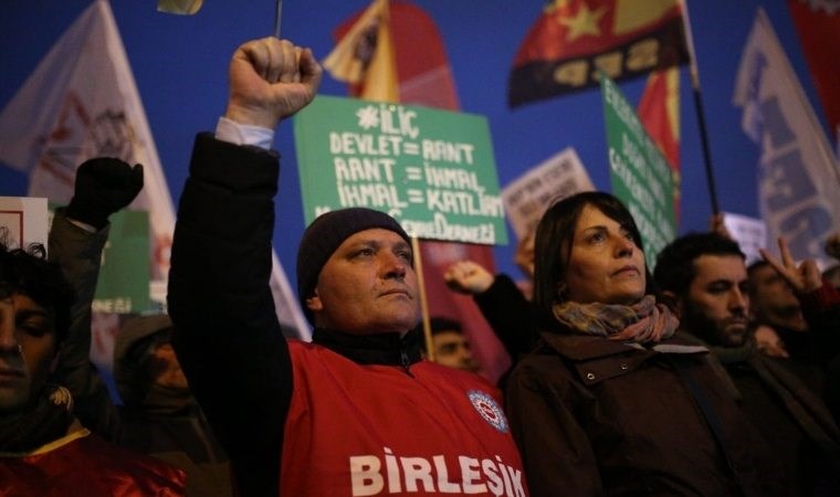 Emek ve meslek örgütlerinden 'İliç' protestosu: Felaketin tüm sorumluları hesap vermeli