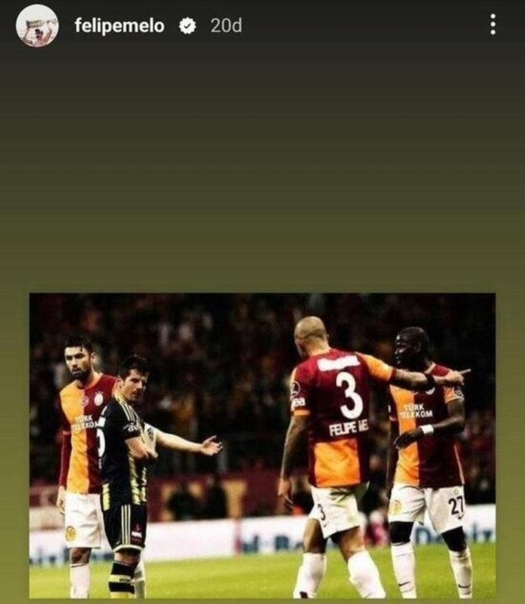 Felipe Melo'dan Emre Belözoğlu'na gönderme!