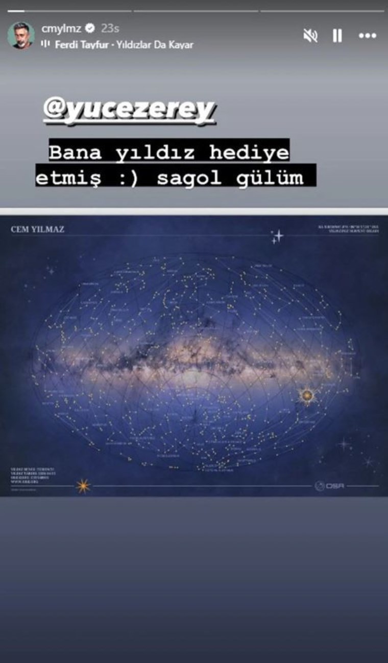 Cem Yılmaz'ın adı artık gökyüzünde: Doğum gününde 'yıldız' hediye edildi